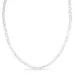 3 mm halsband med sötvattenspärlor