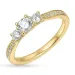 lab grown diamant ring i 9 karat guld 0,30 ct 0,31 ct