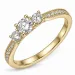 lab grown diamant ring i 9 karat guld 0,30 ct 0,31 ct