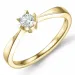 0,20 ct lab grown diamant solitärring i 9 karat guld 0,20 ct