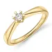 0,10 ct lab grown diamant solitärring i 9 karat guld 0,10 ct