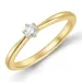 0,10 ct lab grown diamant solitärring i 9 karat guld 0,10 ct