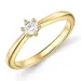 0,20 ct lab grown diamant solitärring i 9 karat guld 0,20 ct