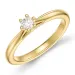 0,20 ct lab grown diamant solitärring i 9 karat guld 0,20 ct