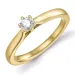 0,20 ct lab grown diamant solitärring i 9 karat guld 0,20 ct