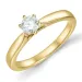 0,50 ct lab grown diamant solitärring i 9 karat guld 0,50 ct