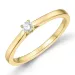 0,10 ct lab grown diamant solitärring i 9 karat guld 0,10 ct