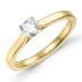 0,40 ct lab grown diamant solitärring i 9 karat guld 0,40 ct