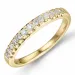 lab grown diamant alliancring i 9 karat guld 0,26 ct