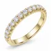 lab grown diamant alliancring i 9 karat guld 0,50 ct