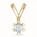 0,40 ct lab grown diamant hängen i 9 carat guld 0,40 ct