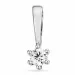 0,05 ct lab grown diamant solitärberlock i 9 carat vitguld 0,05 ct