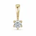 0,10 ct lab grown diamant solitärberlock i 9 carat guld 0,10 ct