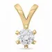 lab grown diamant hängen i 9 carat guld 1,0 ct