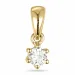 0,10 ct lab grown diamant solitärberlock i 9 carat guld 0,10 ct