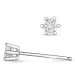 2 x 0,10 ct lab grown diamant solitäreörhängestift i 9 karat vitguld med lab grown diamant 