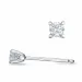 2 x 0,10 ct lab grown diamant solitäreörhängestift i 9 karat vitguld med lab grown diamant 