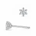 2 x 0,10 ct lab grown diamant solitäreörhängestift i 9 karat vitguld med lab grown diamant 