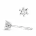 2 x 0,10 ct lab grown diamant solitäreörhängestift i 9 karat vitguld med lab grown diamant 