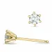 2 x 0,16 ct lab grown diamant solitäreörhängestift i 9 karat guld med lab grown diamant 