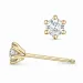2 x 0,20 ct lab grown diamant solitäreörhängestift i 9 karat guld med lab grown diamant 