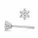2 x 0,20 ct lab grown diamant solitäreörhängestift i 9 karat vitguld med lab grown diamant 