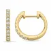 15 mm creol i 9 karat guld med lab grown diamant 