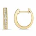 14 mm creol i 9 karat guld med lab grown diamant 