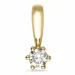 0,10 ct lab grown diamant solitärberlock i 9 carat guld 0,10 ct