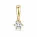 0,10 ct lab grown diamant solitärberlock i 9 carat guld 0,10 ct