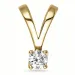 0,10 ct lab grown diamant solitärberlock i 9 carat guld 0,10 ct