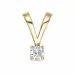 0,10 ct lab grown diamant solitärberlock i 9 carat guld 0,10 ct