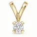 0,20 ct lab grown diamant solitärberlock i 9 carat guld 0,20 ct