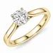 1,00 ct lab grown diamant solitärring i 9 karat guld 1,0 ct