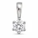0,20 ct lab grown diamant solitärberlock i 9 carat vitguld 0,20 ct