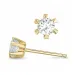 2 x 0,10 ct lab grown diamant solitäreörhängestift i 9 karat guld med lab grown diamant 