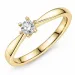 0,30 ct lab grown diamant ring i 14  karat guld 0,30 ct