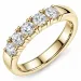 lab grown diamant alliancring i 14  karat guld 5 x 0,20 ct