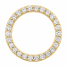 runt lab grown diamant hängen i 14  carat guld 0,53 ct