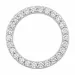 runt lab grown diamant hängen i 14  carat vitguld 0,53 ct
