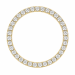 runt lab grown diamant hängen i 14  carat guld 1,03 ct