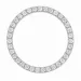 runt lab grown diamant hängen i 14  carat vitguld 1,03 ct