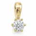 0,30 ct lab grown diamant solitärberlock i 14  carat guld 0,30 ct