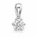 0,30 ct lab grown diamant solitärberlock i 14  carat vitguld 0,30 ct