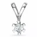 0,30 ct lab grown diamant hängen i 14  carat vitguld 0,30 ct