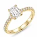 lab grown diamant ring i 14  karat guld 1,0 ct 0,25 ct