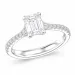 lab grown diamant ring i 14  karat vitguld 1,0 ct 0,25 ct