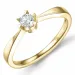 lab grown diamant solitärring i 14  karat guld 0,20 ct