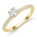 lab grown diamant ring i 14  karat guld 0,40 ct 0,22 ct