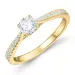 lab grown diamant ring i 14  karat guld 0,40 ct 0,17 ct